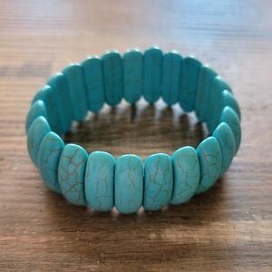 Turquoise Beaded Stretch Bracelet